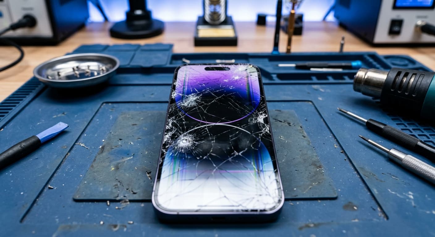 iPhone antes do reparo