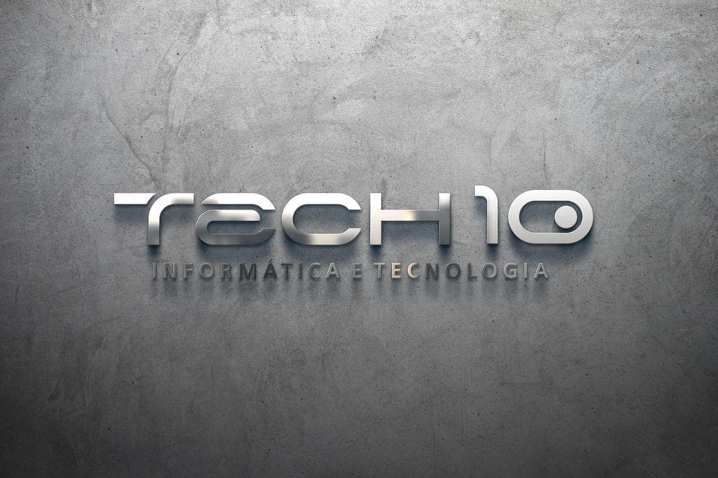 Marca Tech10 em metal