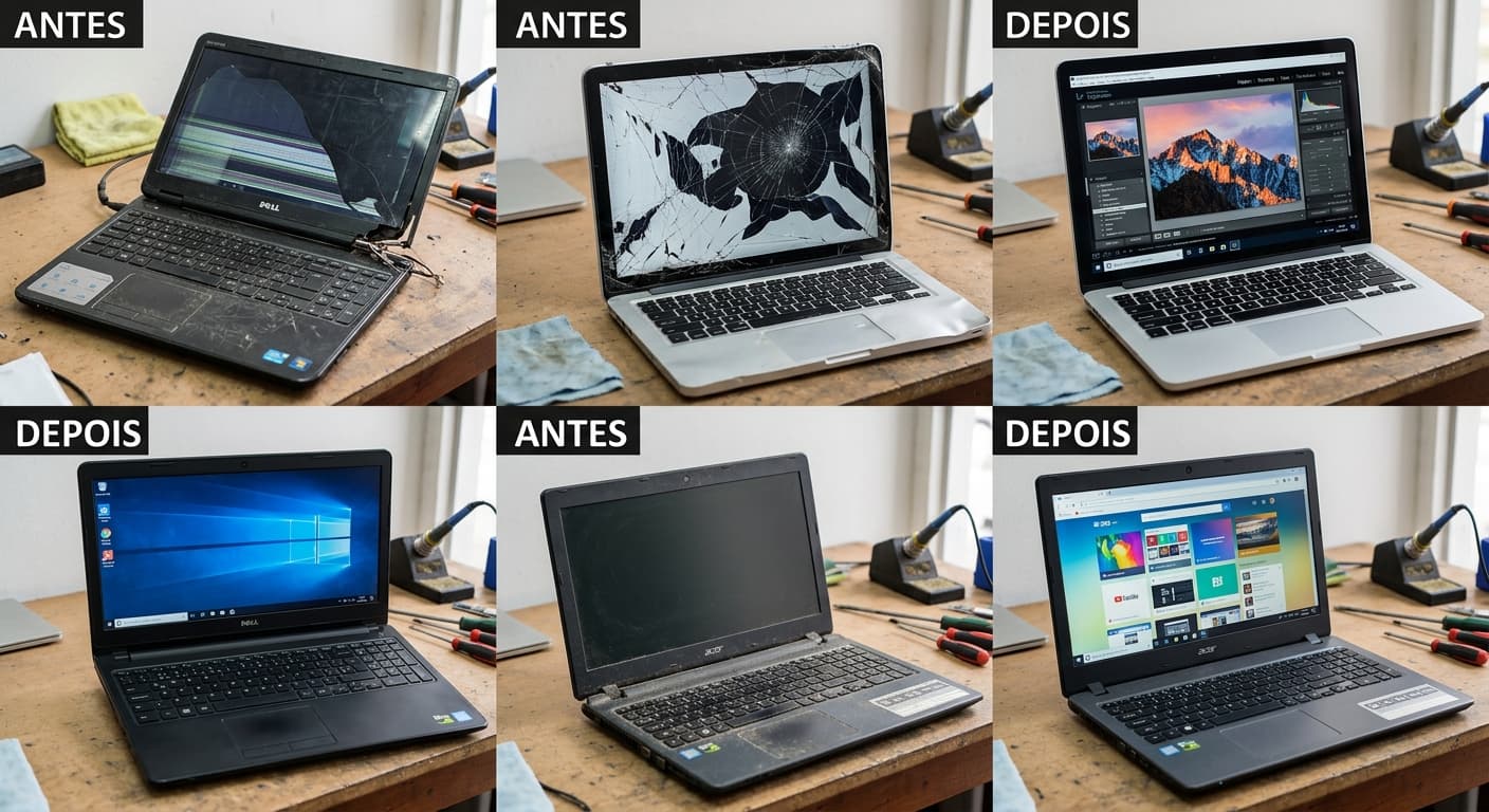 Reparos em placas lógicas